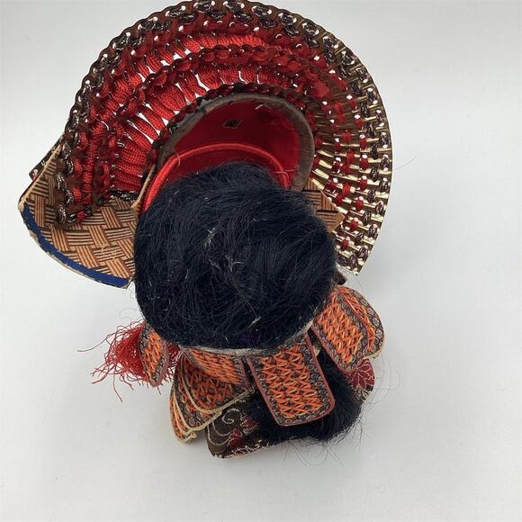 Vintage Japanese Samurai Doll with Kabuto Helmet Showa Era 9”Figure - Picture 12 of 13